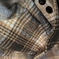 thumbnail image 3 of Brnmxoke Flannel Fleece Hoodie Men Flannel Hoodie Shirts Long Sleeve Casual Vintage Button Down Plaid Shirt Jacket with Pocket Khaki,L, 3 of 5