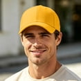 thumbnail image 5 of Boyscolos Baseball Cap Adjustable Size for Running Workouts and Outdoor Activities All Seasons Comfortable and Breathable Yellow One Size, 5 of 6
