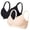 Light Pink, variant on IQOGKRN 2 Pack Women Seamless Wireless Comfort Bra Soft Full Coverage T-Shirt Bra Gentle Push Up No Underwire Daily Lingerie Brown L