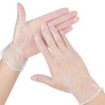 thumbnail image 3 of LHCER Qkiss 100pcs / Box Disposable PVC Hands Protective Case For Workplace Outdoor, Disposable Clear Phone Touchable, Powder Free, Latex Free Excellent Grip, 3 of 8