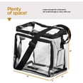 thumbnail image 4 of Stadium Approved Clear Lunch Bag with Adjustable Straps, Front Storage Compartme, 4 of 5