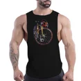 thumbnail image 3 of Ropa de gimnasio para hombre, camiseta sin mangas transpirable para las cuatro estaciones, camiseta sin mangas para baloncesto, moda para exteriores, ocio, secado rápido, Y2k Sport Fnaf, 3 of 5