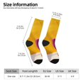 thumbnail image 2 of Picia Bright Pink Chair Print Athletic Socks for Men & Women – Cushioned Moisture-Wicking Crew Socks for Sports, Running, and Training, Soft & Breathable Size 5-11, 2 of 6