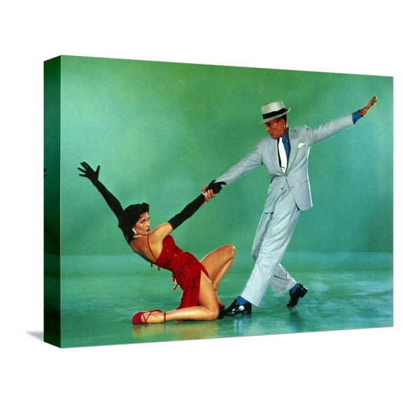 Art.com The Band Wagon, Cyd Charisse, Fred Astaire, 1953 Stretched Canvas Print Wall Art, 16" x 12"