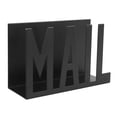 thumbnail image 1 of Mail Organizer Metal Stylish Hollow Design Desktop Mail Holder for Bills Letters Papers Black, 1 of 4