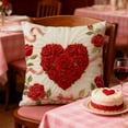 thumbnail image 3 of Valentines Day Decorations Heart Pattern Pillowcase - Christmas Gift 2026 & Valentine's Day Festive Decor, Sofa Cushion Cover for Living Room & Bedroom, Romantic Holiday for Home, 17.71*17.71in, B, 3 of 5