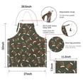thumbnail image 7 of Football Pattern Apron-Garden Aprons for Women with Pockets-Cotton Linen Waterproof Kitchen Cooking Gardening Aprons Adjustable for Kitchen,Cooking,BBQ and Salon 33x27 Inch, 7 of 7