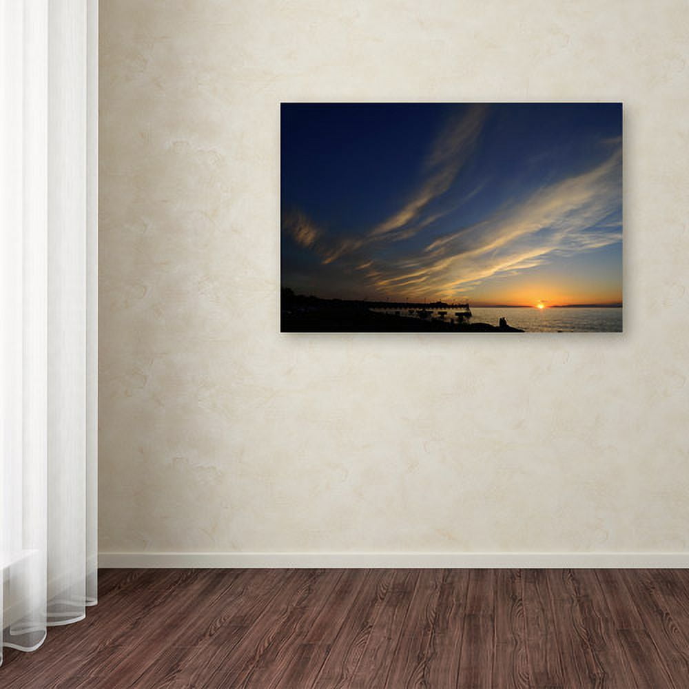 Trademark Fine Art "Sweeping Sunset" Canvas Art by Kurt Shaffer