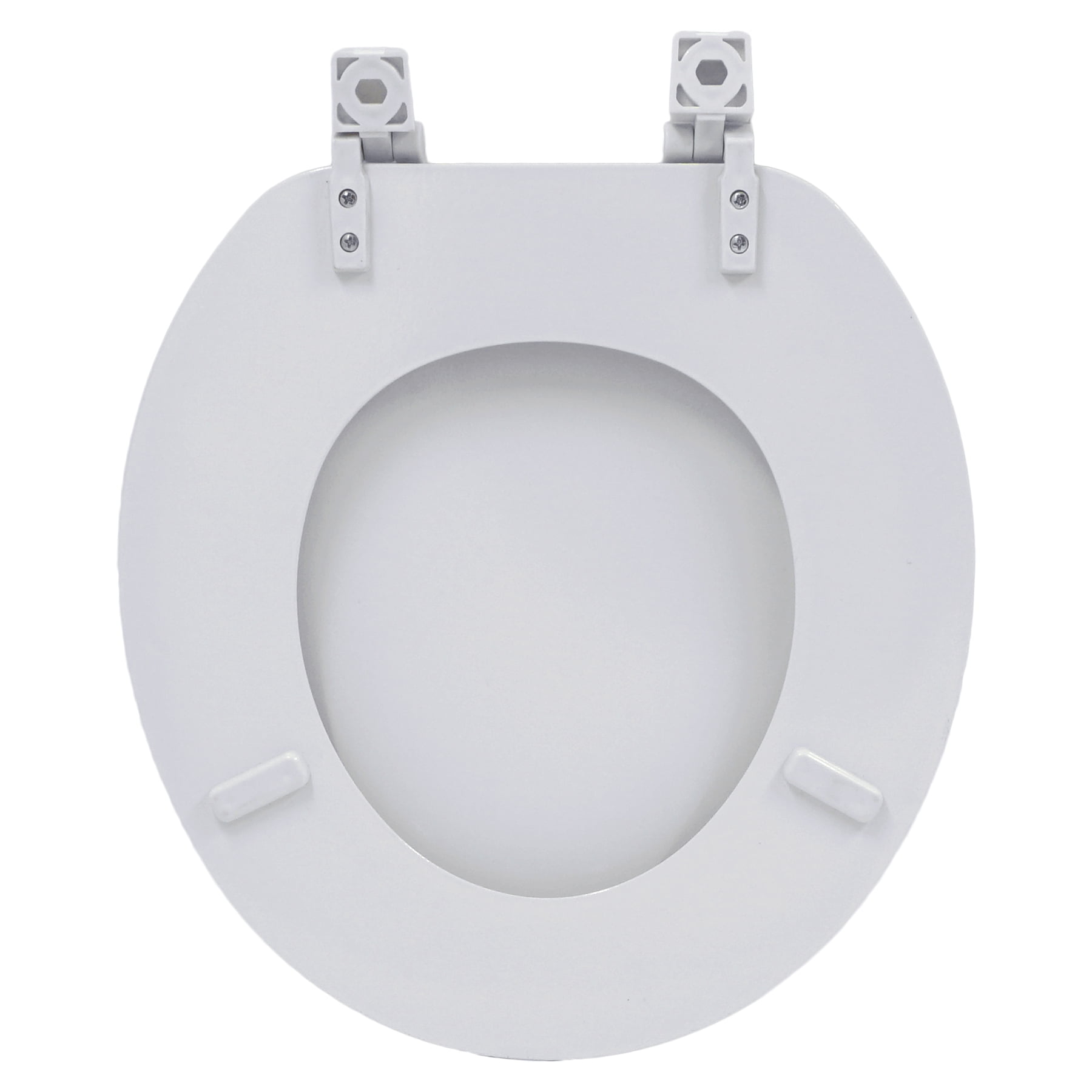 Mainstays Opp Round Molded Wooden Toilet Seat White Walmart Com Walmart Com