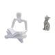 thumbnail image 5 of Figura de pensador abstracto,Estatua de pensador abstracto,decoración para el hogar,Figura humana decorativa para oficina,coleccionable,Figura de escritorio,Estatua de gato,linda, 5 of 8
