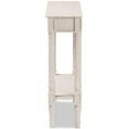 thumbnail image 5 of Bowery Hill Wood White Console Table Rectangular Ornate Ball Turned Legs 31.5" Unassembled, 5 of 6
