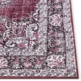 thumbnail image 3 of Well Woven Machine Washable Nile Tarifa Vintage Bohemian Medallion Floral Border Red 2'6" x 3'9" Accent Doormat, 3 of 6