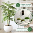 thumbnail image 5 of 21.3" D x 14.8" H Fiberstone Extra Large Planter, White, 16.6" Pot Opening, Sphere Pots with Drainage Hole, Weather Resistance Indoor Outdoor Use, 5 of 8