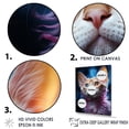 thumbnail image 3 of Designart "Dreamy Devon Rex Cat I" Animals Cat Canvas Wall Art, 3 of 7
