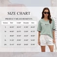 thumbnail image 7 of SWQZVT Women's Oversized V Neck T Shirt Short Sleeve Loose Fit Casual Workout Summer Basic Tee Top, 7 of 7