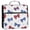 Red and Blue Stripe Bows, variant on Water-Resistant 3-Ring Binder Organizer with Multiple Pockets Zipper Binder Bag for Office Red and Blue Stripe Bows