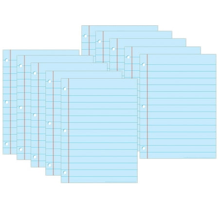 UPC: 0703185970228 | Ashley Productions Smart Poly Space Savers 13  x 9.5  Blue Notebook Paper PosterMat Pals Pack of 10