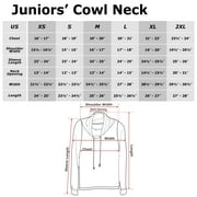 Juniors Toy Story Caboom Retro Cowl Neck Sweatshirt Gray Heather Medium