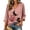 Pink #7, variant on Women Casual Halloween Tee Retro Witch Black Cat Graphic Raglan 3/4 Sleeve Top Gray L