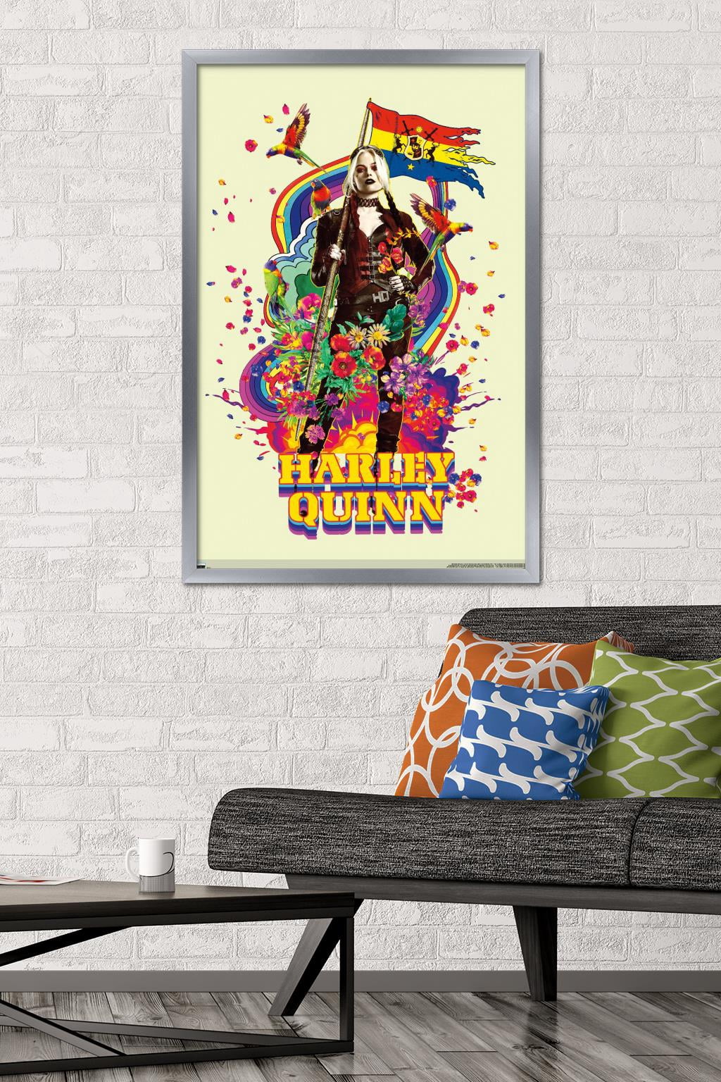 DC Comics Movie The Suicide Squad - Harley Quinn Wall Poster, 22.375" x 34", Framed
