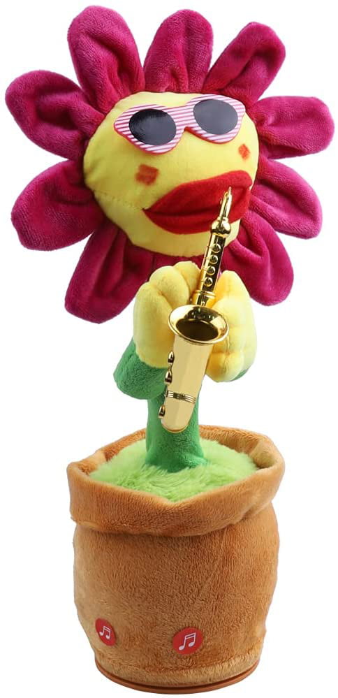 Singing Sunflower Musical Dancing Funny Plush Toy For Children Baby 