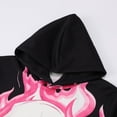 thumbnail image 3 of DHFJKG Men's Halloween Hoodies Loose Fit Skull Printed Hooded Sweatshirt Long Sleeve Pocket Hoodie Fall Winter Sports Casual Pullover Cozy Tops, 3 of 5