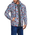 thumbnail image 2 of Goofa winter Dachshund Pattern Mens Full-zip Hoodie, Zip-up Pullover Hooded Sweatshirt, Kangaroo Pocket Hoodie Ideal for Daily Wear, Travel, and Home-Large, 2 of 5