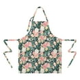 thumbnail image 2 of Pioneer Flower Floral Print Pattern Apron-Garden Aprons for Women with Pockets-Cotton Linen Waterproof Kitchen Cooking Gardening Aprons Adjustable for Kitchen,Cooking,BBQ and Salon 33x27 Inch, 2 of 7