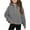 c01Gray, variant on Girls' Hoodies Fall Fleece Sweatshirts Half Zipper Pullover Crop Tops for Teen Girls Long Sleeve Sweater Thumb Hole Purple 11 Years