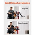 thumbnail image 3 of VEVOR 2 in 1 Preacher Curl Bench Bicep Curls and Triceps Extension Machine Home Gym, 3 of 9
