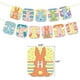 thumbnail image 4 of Set 1 Conjunto de decoraciones para el día de Pascua feliz, banderines de huevo de conejito para pancarta, globos, pastel, Topp, 4 of 5