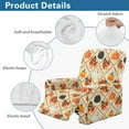 thumbnail image 5 of HELLHERO 1 Cushion Reclining Chair Cover Turkey Print Lazy Boy Recliner Covers That Stay in Place with Storage Pockets, Home Decor for Thanksgiving, Orange, 5 of 8