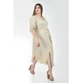 thumbnail image 2 of Vestido largo a rayas Roman Fashion /Tallas Extras, 1765-1 (Beige) beige 36, 2 of 6