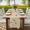 thumbnail image 4 of Floral Table Runner, Spring Flower Washable Cotton Linen Table Runners 90 Inches Long, Dresser Scarf Runner for Dining/Coffee/Kitchen/Hallway Tables 13''x90'' Modern Abstract Art Pastoral, 4 of 9