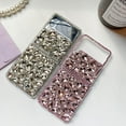 thumbnail image 4 of Diamond Case for Samsung Galaxy Z Flip 5 5G,Sparkly Crystal Clear 3D Handmade Full Body Rhinestone Gemstone Glitter Samsung Z Flip 5 Phone Case Cover for Women Girls, 4 of 5