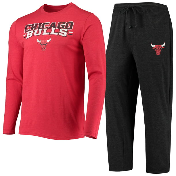 dagsorden Fantasifulde konkurrerende Men's Concepts Sport Black/Red Chicago Bulls Long Sleeve T-Shirt & Pants  Sleep Set - Walmart.com