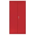 thumbnail image 2 of Sandusky Classic Series Welded Steel Wardrobe Storage Cabinet with Garment Rod, Red, 2 of 6
