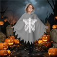 thumbnail image 2 of Girls Hooded Jumpsuits Long Sleeve Graphic Bluses Halloween Theme Dress Up Stylish Party Performance Tops for Kids, 2 of 8