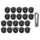 thumbnail image 1 of unbranded 40Ud Para Tuercas De De En Negro Material Nylon Protección Y, 1 of 8