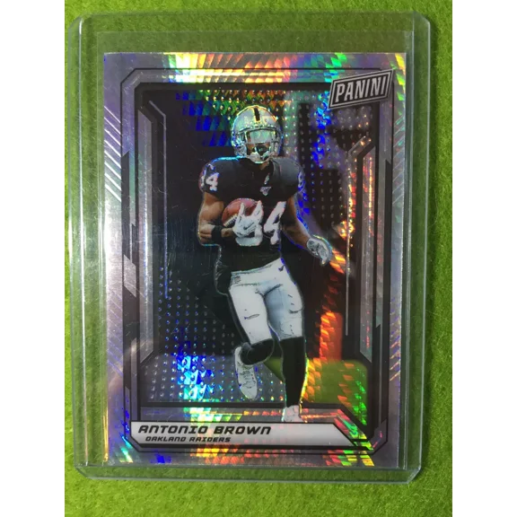 ANTONIO BROWN CARD RAIDERS JERSEY #84 PRIZM SP /99 REFRACTOR - 2019 National