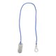 thumbnail image 4 of Soporte para audífonos, Clip transparente, cuerda azul, nailon, cordón para audífonos de fácil fijación para deportes de jardinería, 4 of 8