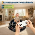 thumbnail image 3 of Ourlova Auto Tamponneuse Électrique 12V pour Enfants avec Télécommande Parentale, Rotation à 360°, Musique, 2 Modes de Vitesse, Ceinture de Sécurité - Jouets à Chevaucher pour Tout-Petits, 3 of 7