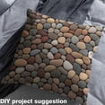 thumbnail image 2 of Homewish 3D Pebble Fabric by the Yard 1 Yard,Stone Theme Home Decor Fabric by the Yard,Garden Cobble Print Sewing Fabric For Men Women,Ultra Soft Home Decor, 2 of 6