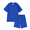 Deep Blue, variant on PatPat Boy Clothes Kids Clothes Set Solid Tee and Shorts Outfit Set 2 Piece 5-6Y