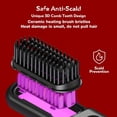 thumbnail image 2 of Wireless Ionic Hair Straightening Brush - Portable, Negative Ions, USB Rechargeable, Fast Heating, Anti-Scald, 3 Temp Settings, Ideal for Travel & Daily Use, Perfect Gift for Her, 2 of 10