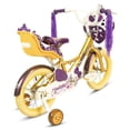 thumbnail image 3 of Bicicleta Infantil R12 Dorada Morado Canastilla Porta Muñeca, 3 of 8