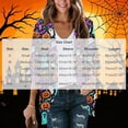 thumbnail image 3 of Zormilly Halloween Cardigan Women Lightweight 3/4 Sleeve Open Front Long Cardigans Print Loose Casual Cardigans, S-2XL, 3 of 5