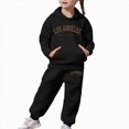 thumbnail image 5 of Gibobby Toddler Baby Girls Soft Clothes 12 24 Months 2T 3T 4T Long Sleeve Romper Jumpsuit Pants Outfit Set(12-13 Years,Black), 5 of 7