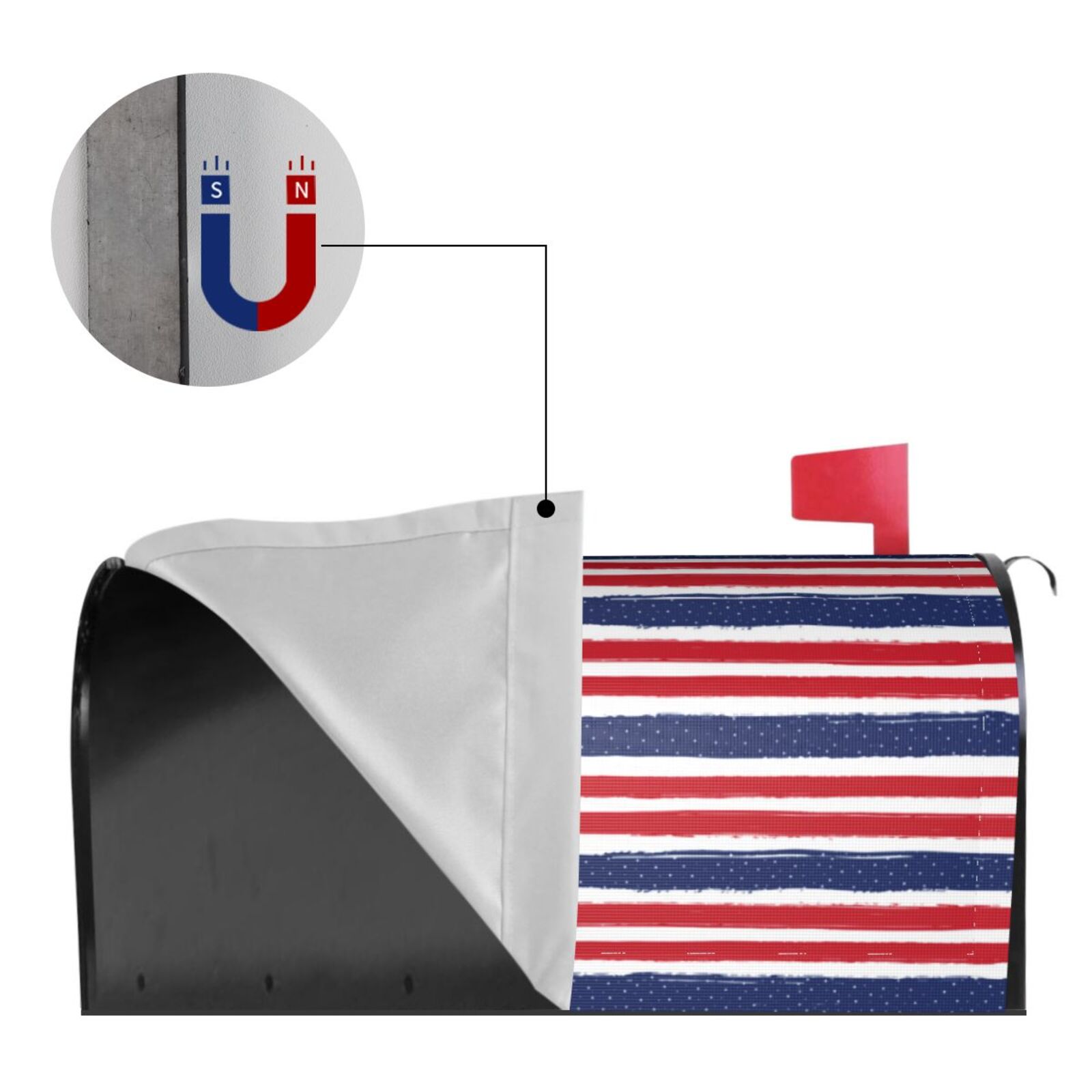 Kdxio Magnetic Mailbox Cover 21x18 in Mailbox Cover Outdoor Decoration Holiday Mailbox Covers for Home Garden Yard-21x18 in