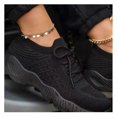 thumbnail image 1 of Women's Lace-up Sports Shoes Mesh Thick-soled Running Shoes Breathable Non-slip Sneakers, 1 of 5